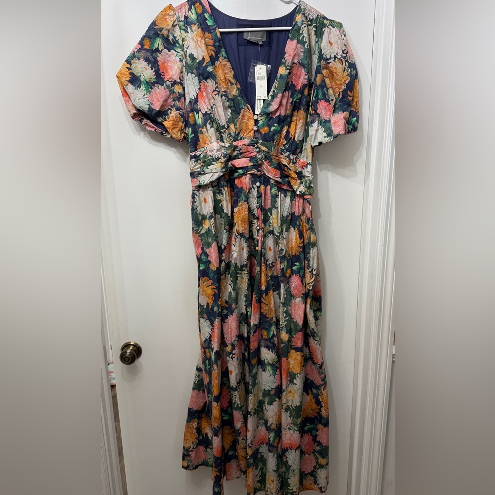 NWT Anthropologie Katerina Floral Maxi Dress size XL - Picture 3 of 5